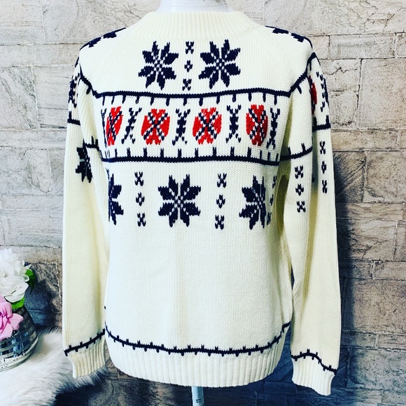 Northern Isles Chunky Ribbed Knit Grandpa Sweater - Picture 2 of 6